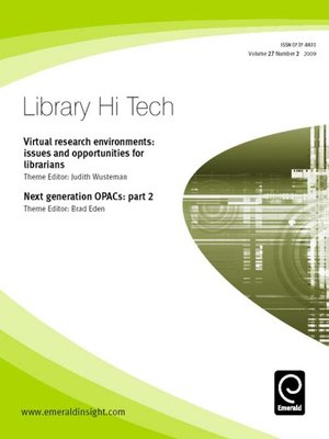 cover image of Library Hi Tech, Volume 27, Issue 2